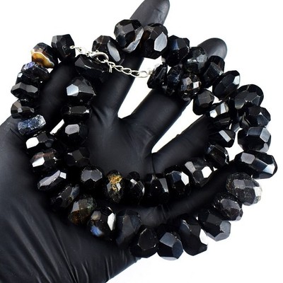 Wunderschöne Achat & Granat facettiert 1000,00 kt Perlen schöne Halskette RK 36 E742