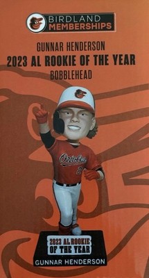Gunnar Henderson Orioles Birdland 2024 Members Only Bobblehead New