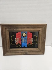 VINTAGE MICHELOB BEER WOOD PLAQUE SIGN ST. LOUIS MISSOURI