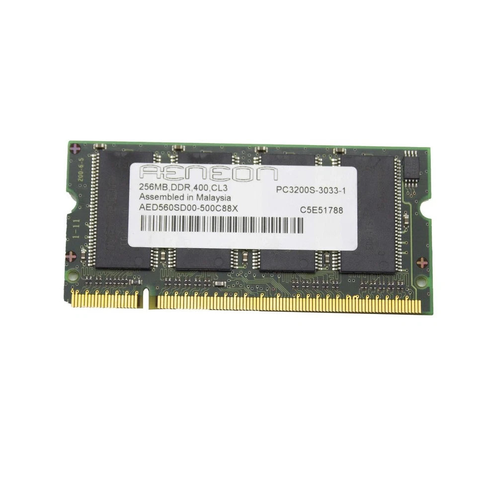 AENEON AED560SD00-500C88X 256MB 400MHZ DDR DDR1 SODIMM RAM Modul PC | NOT