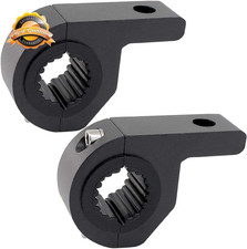 Motorcycle Bull Bar Light Mount Bracket Clamp Kit 2 Pcs Tube Fit