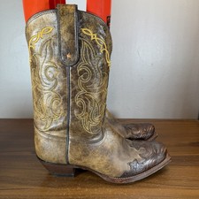 Tony Lama Boots Womens 7.5 B Dasah Wingtip Western 11