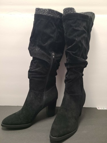 Shoedazzle Women's Heeled Black Boots 