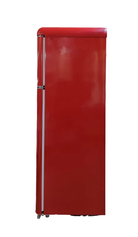 Frigorifero Vintage Colorato AKAI ROSSO 240 L Frigo Freezer Retrò Anni 60 147 cm, fotografia 11 di 12