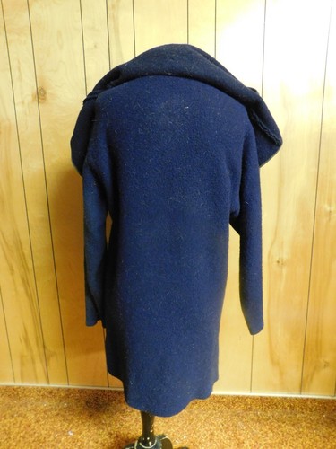 Vintage Navy Blue Mountain Man Tunic Shirt Wool 44" Chest - Picture 8 of 8