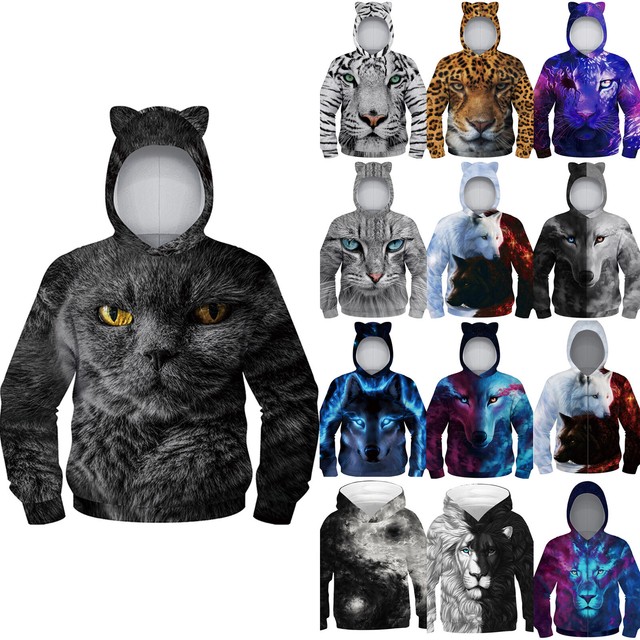 The Hedgehog Sonic Kids Boys Girls Long Sweatshirt Tops Hooded Jumpers Hoodies