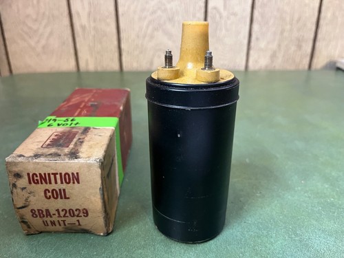 NOS OEM Ford 8BA-12029 Yellow Top Ignition Coil 6 Volt - Picture 3 of 7