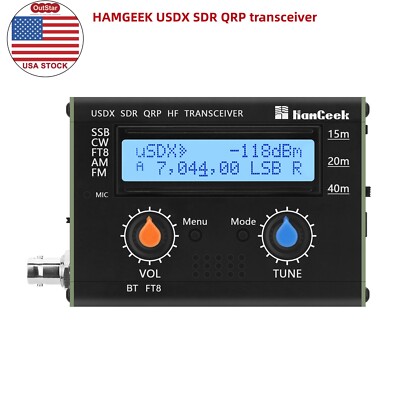 HAMGEEK USDX-CW 5W usDX SDR QRP Transceiver QCX-SSB to SSB 15m/20m/40m (USA