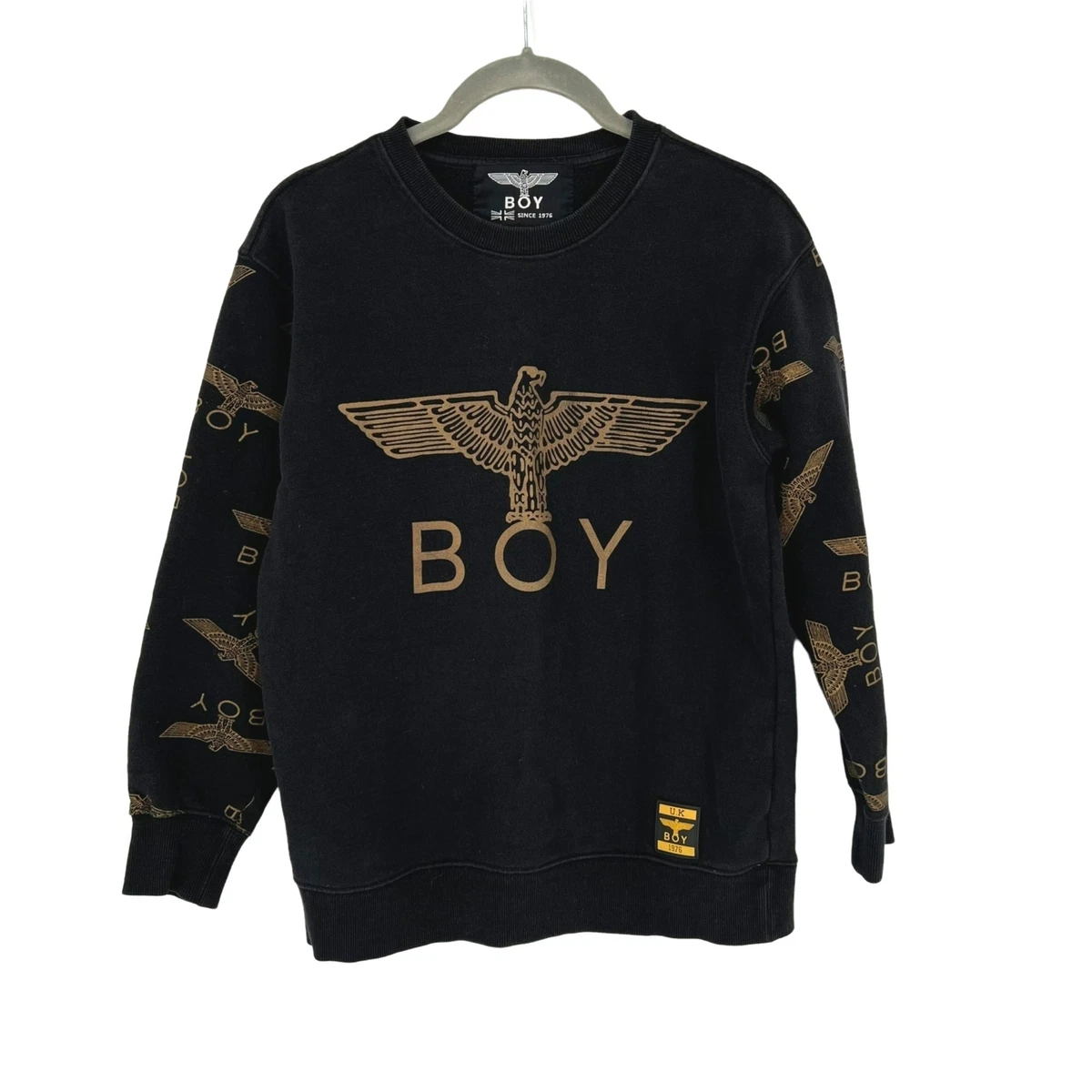 BOY London Sweatshirt Logo Print Black Size Small | eBay