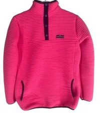 Simply Southern Pullover Sweatshirt Womens. Pink Ribbed Thick Snap. EUC. XXL