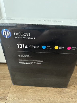 Sealed 131A 4-pack HP Original LaserJet B/C /Y/M Toner Cartridges.