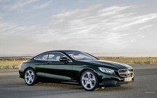 Cars mercedes benz s class coupe Desk Mat Stitched