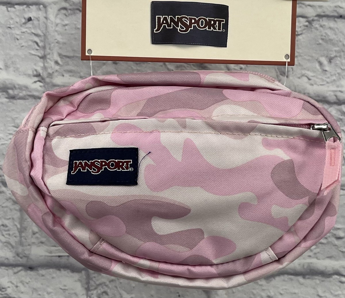 Jansport 5'th Avenue Fanny Pack Pink Camo Women's Unisex Kids 10