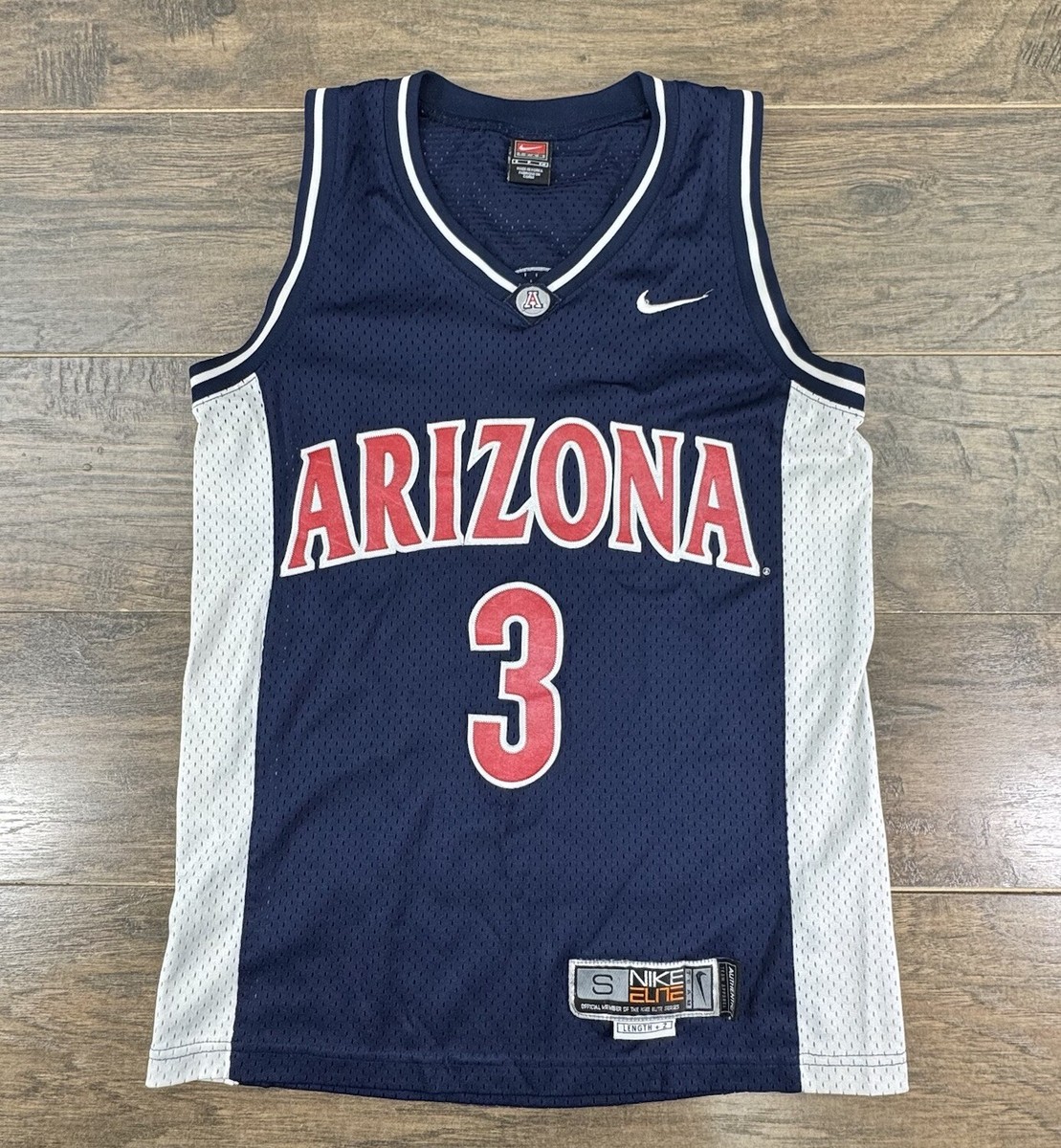 Vintage Team Arizona Wildcats Jersey Mens Small Blue NCAA #3 Elite