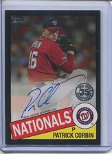 2020 Topps Update Patrick Corbin 1985 Black  Autograph #85A-PC  153/199