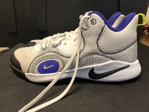 Nike Mens Fly.By Mid-2 Basketball Shoes White Bold CU3503-103 Size 10.5 - Picture 12 of 13