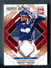 2020 Elite Extra Edition Prospect Materials Jersey Red Estevan Florial RC 34/49