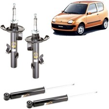 KIT 4 AMMORTIZZATORI ANTERIORI E POSTERIORI PER FIAT 600 SEICENTO 1998 AL 2010