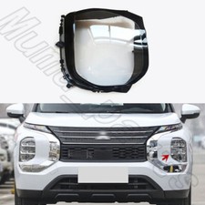 Left Front Headlamp Lens Cover+Lens Cap For Mitsubishi Outlander PHEV 2022-24