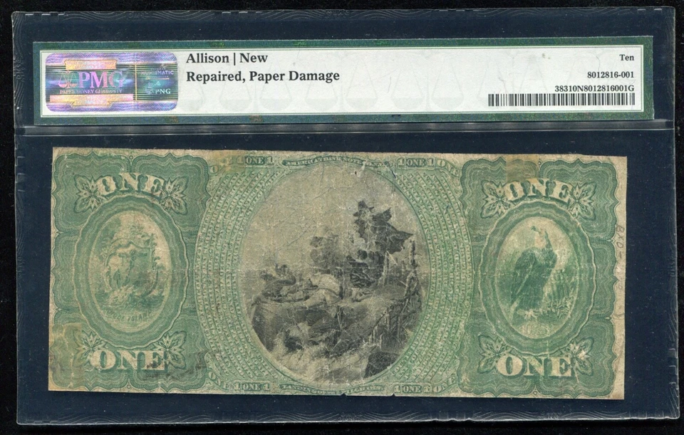 1875 $1 THE PHENIX NB OF PROVIDENCE, RI NATIONAL CURRENCY CH. #948 PMG VG-10 - Image 2 of 2