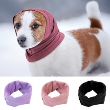 Calming Pet Ear Cover Pet Headgear Soundproof Scarf Dog Hood Earmuffs Warm