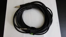 1/4" X up to 25' straight both ends TRS Cable, audio, guitar, drums, stereo.