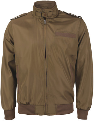 Men's Water Resistant Classic Athletic Lightweight Slim Fit Iconic Racer Jacket