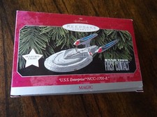 Hallmark Keepsake Ornament 1998 Star Trek First Contact USS Enterprise NCC-1701-