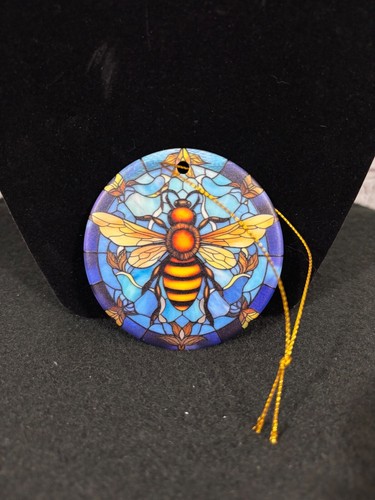New Ceramic 3” Mosaic Bee Ornament - 第 1/4 張圖片