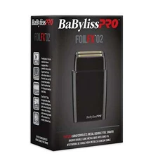 BaBylissPro FOILFX02 Cord/Cordless Metal Double Foil Shaver FXFS2B - Black - NEW