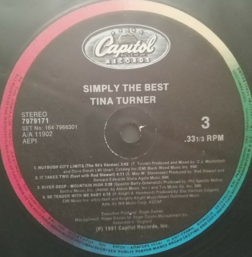 TINA TURNER SIMPLY THE BEST 2LP RARE ORIGINAL GREEK PRESS 1991 EX POP ROCK - Bild 8 von 9
