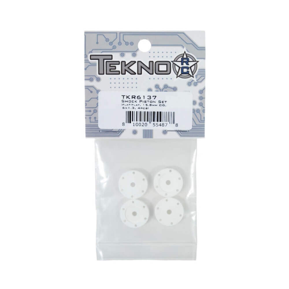 、 Tekno RC 6137 – Shock Piston Set Flat/flat All 16mm Shocks 6
