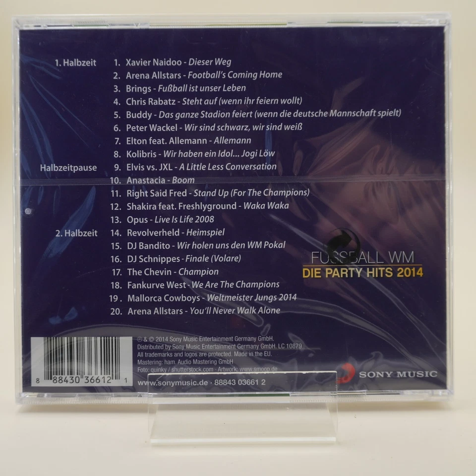 Various - Fussball WM - Die Party Hits 2014 | CD | Zustand Neu / OVP - Bild 2 von 2