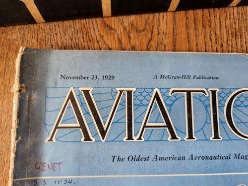 Vintage Aviation Magazine November 23 1929 Please check images - Bild 2 von 4
