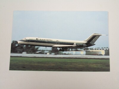 J76 postcard Airplane Aviation Plane Jet Eastern Airlines Douglas DC9 DC 9