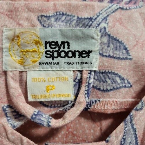 Tuta Reyn Spooner vintage tropicale floreale cotone taglia small spiaggia costiera - Foto 3 di 8