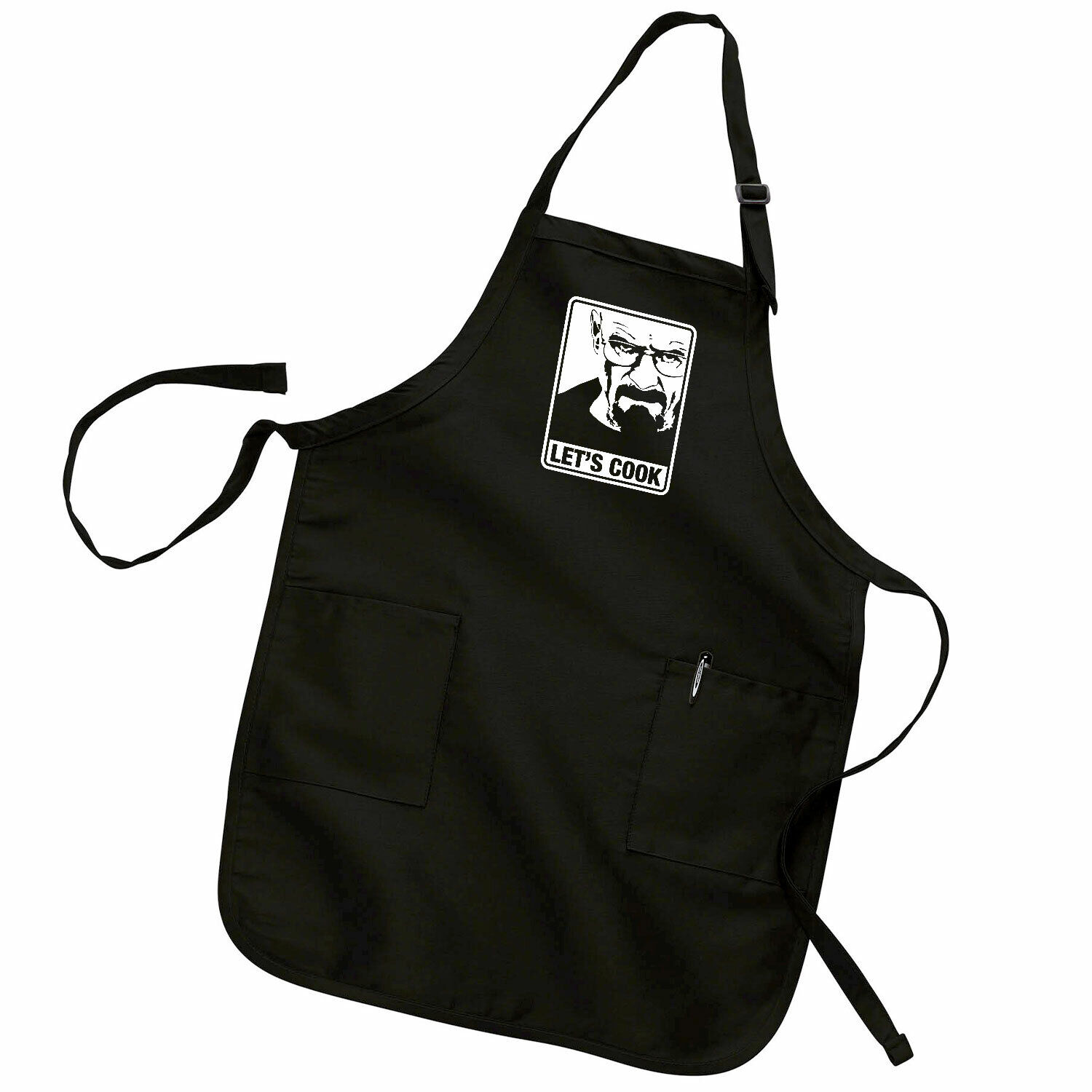 Hail To The Chef Funny Kitchen Aprons, White Cooking Aprons Gift Idea