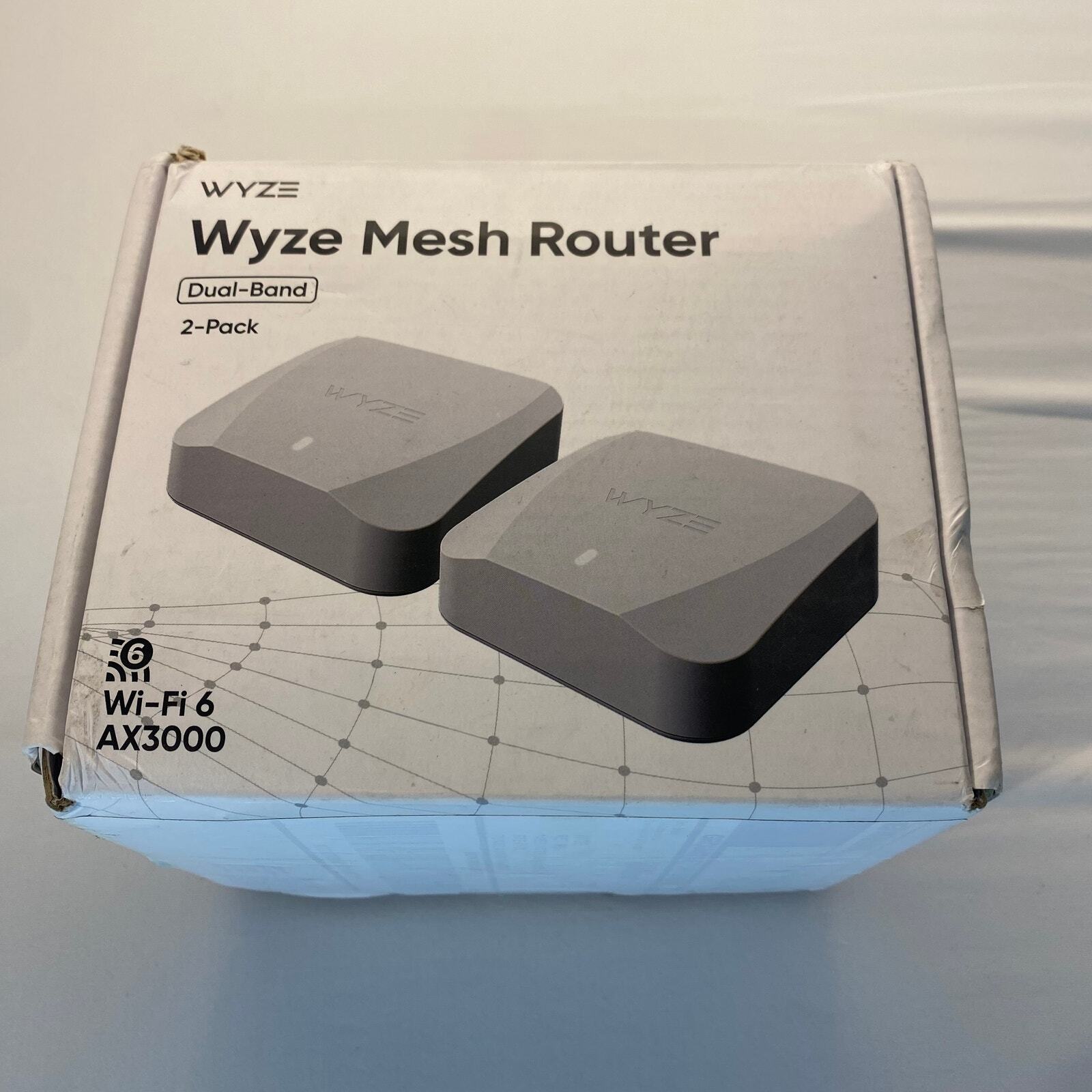 Wyze AX3000 Dual-Band Wi-Fi 6 Mesh Router - White for sale online 