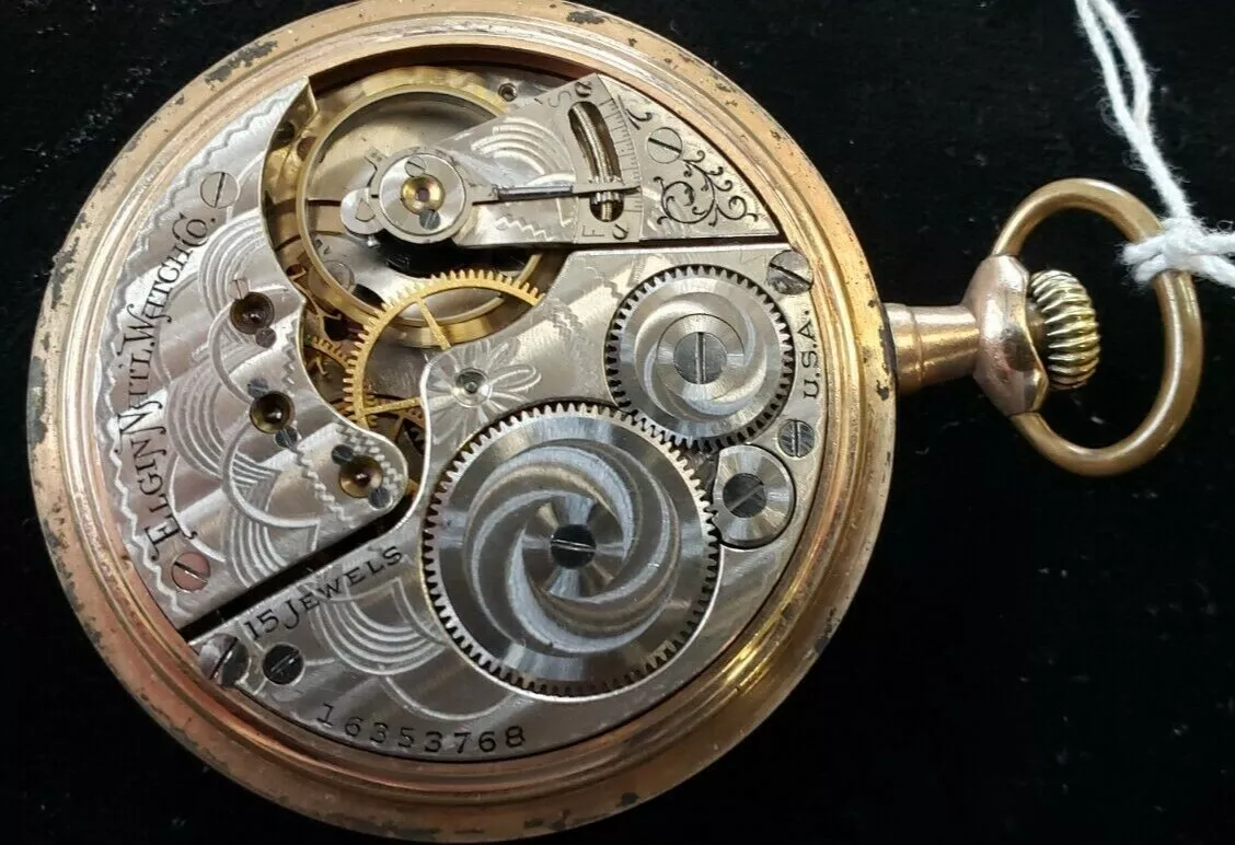 1912 elgin pocket watch top