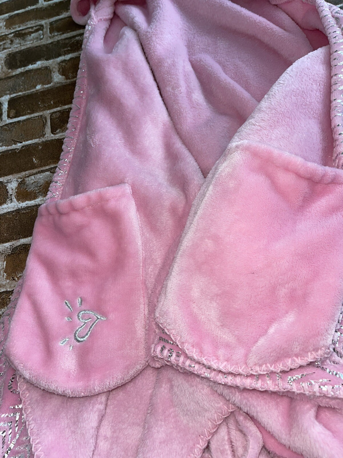 JUSTICE GIRLS UNICORN HOODED BLANKET PINK SHIMMER COZY CAPE SOFT PLUSH BLANKET eBay
