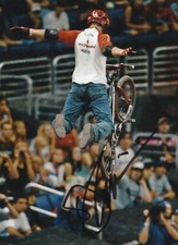 T. J. Lavin Hand Signed 7x5 Inch Photo BMX rider The Challenge