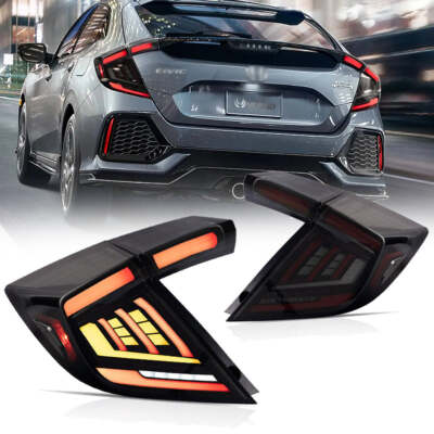2PCS VLAND LED Rückleuchten für 2017-21 Honda Civic Hatchback/Type R Sequential
