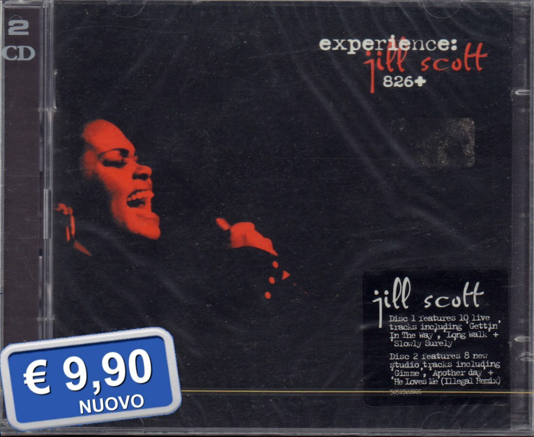 JILL SCOTT 826 +" EXPERIENCE  " DOPPIO CD SIGILLATO  € 9,90