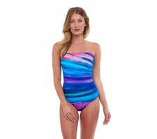 Gottex Midnight Light Bandeau One Piece Swimsuit Multi
