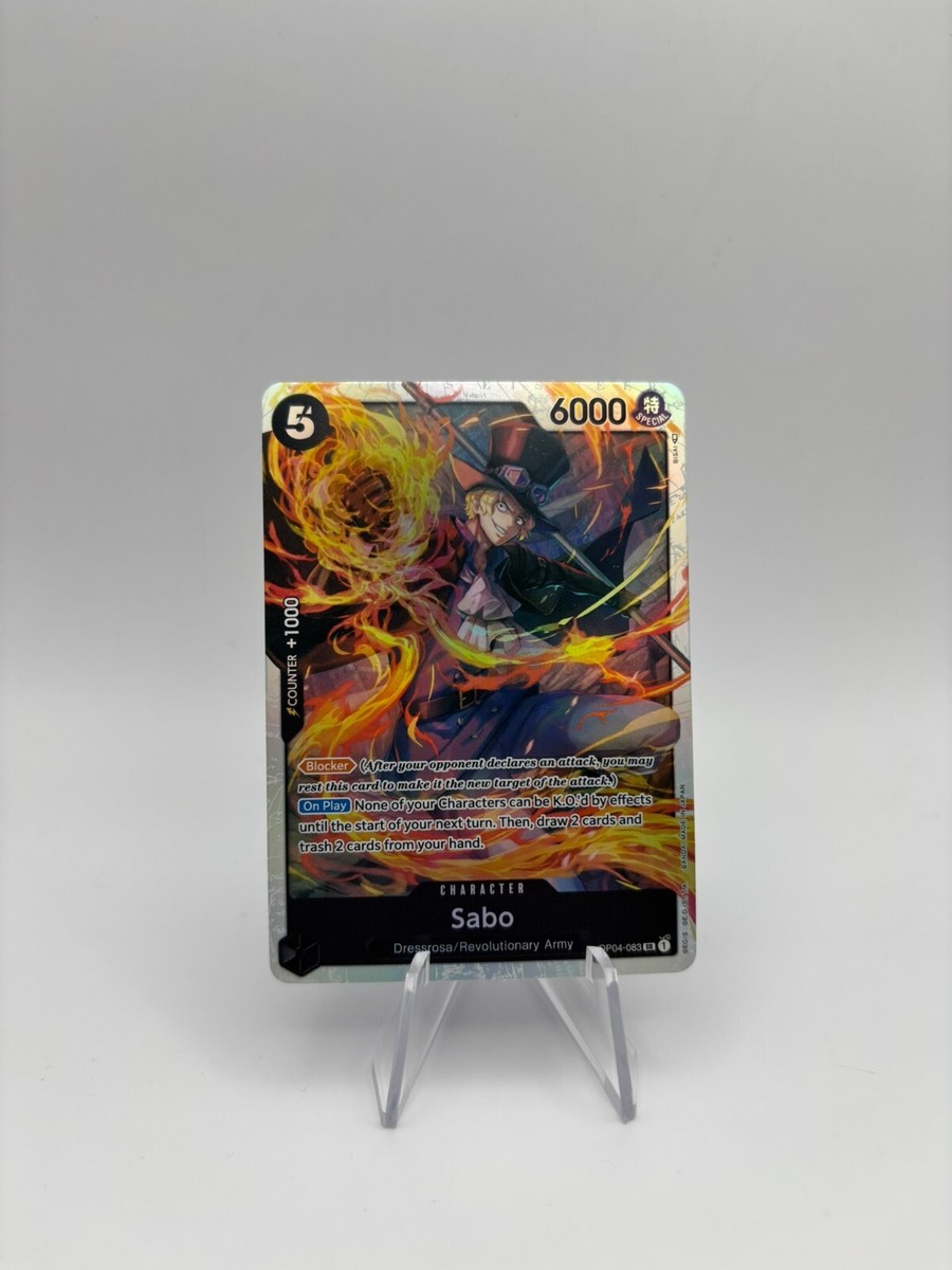 One Piece Kingdoms of Intrigue : Sabo OP04-083 Super Rare Full English