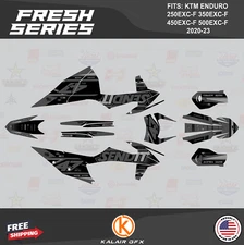 Graphics Kit for KTM 250EXC-F 350EXC-F 450EXC-F 500EXC-F 2020-23 Fresh - SMOKE