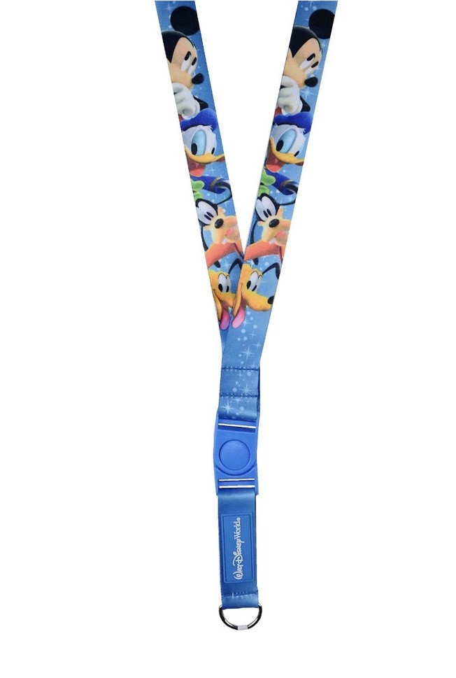 Disney Parks Disney World Mickey Mouse & Friends Goofy Donald Pluto Lanyard 