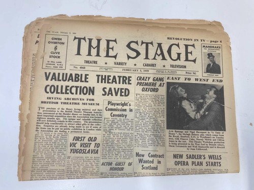 The Stage and Television Today Magazines 1959 Multiple dates available - Picture 7 of 47