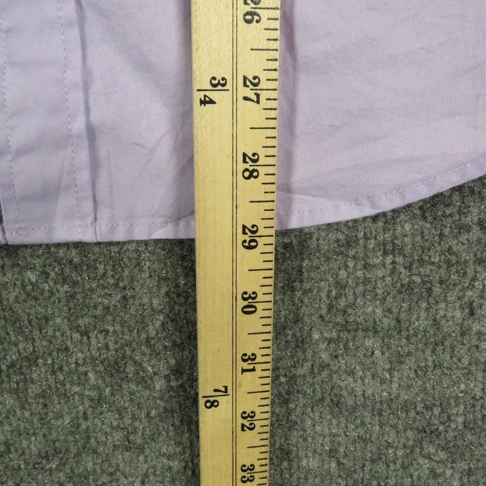 Camisa IZOD Niños Extra Grande Púrpura Abotonada Algodón Manga Larga Cuello Camisa Foto 4 de 4