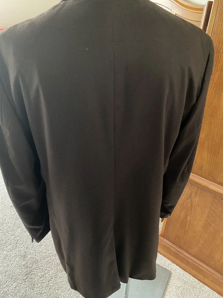 Neiman Marcus Designers Collection Coat Blazers Men's Brown 100% Cashmere 44L - Image 4 of 4